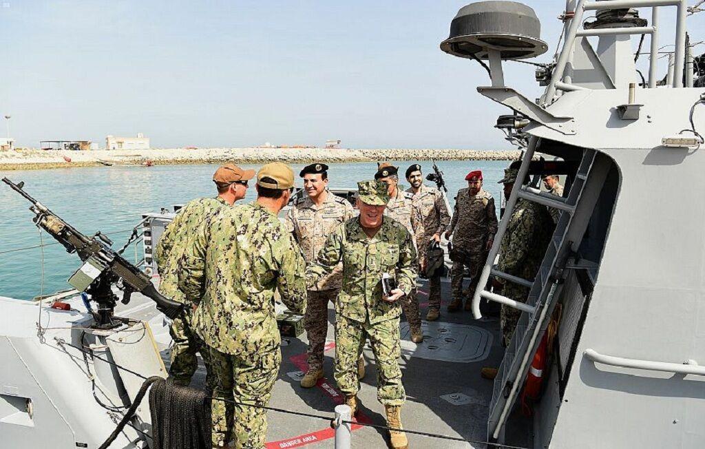 خبرنگاران رزمایش دریایی مشترک عربستان و آمریکا در خلیج فارس